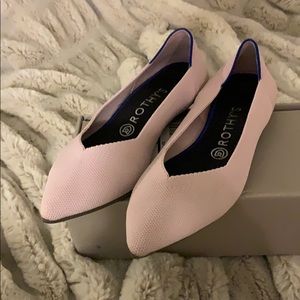 Rothy’s Petal Pink solid flats